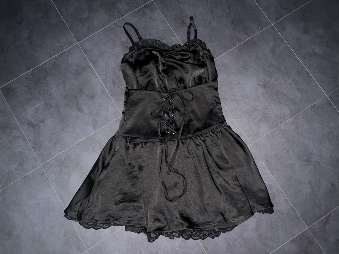 유일매물*체리퀴리 코르셋 원피스 *블랙 상품이미지2