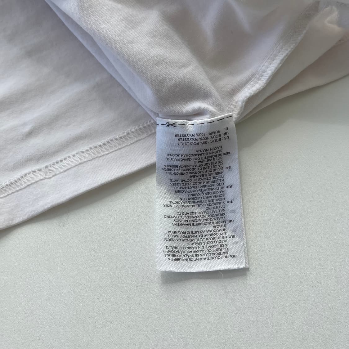 아디다스 루즈핏 빅로고 화이트 하프티셔츠  상품이미지7