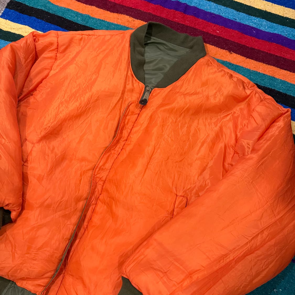 빈티지 리버시블 팬텀 밀리커리 항공점퍼 (MA-1) 110-115 상품이미지5