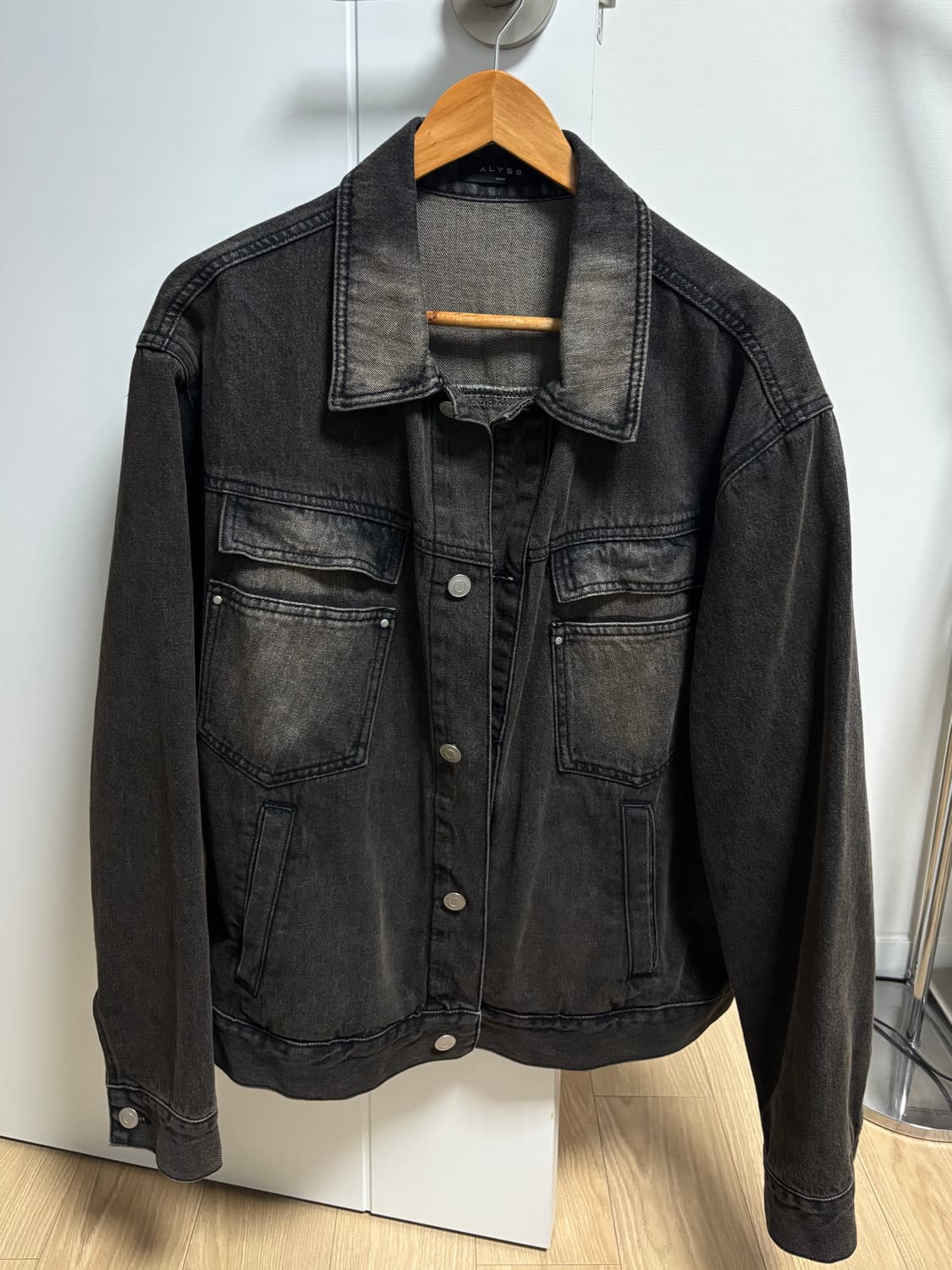 알리스 데님 트러커 자켓 빈티지 브라운L 상품이미지2