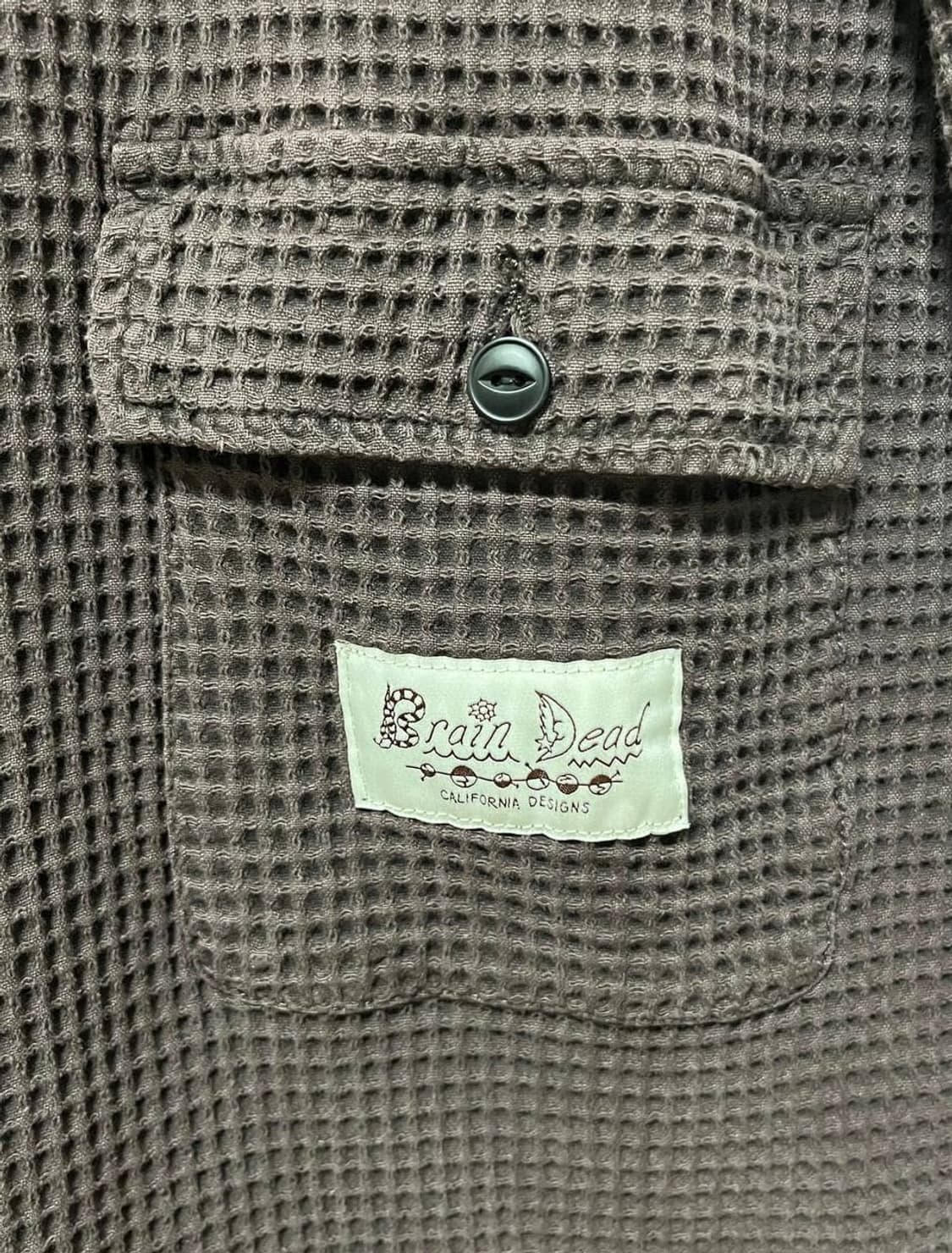 Brain Dead 와플 버튼 프론트 셔츠 상품이미지4