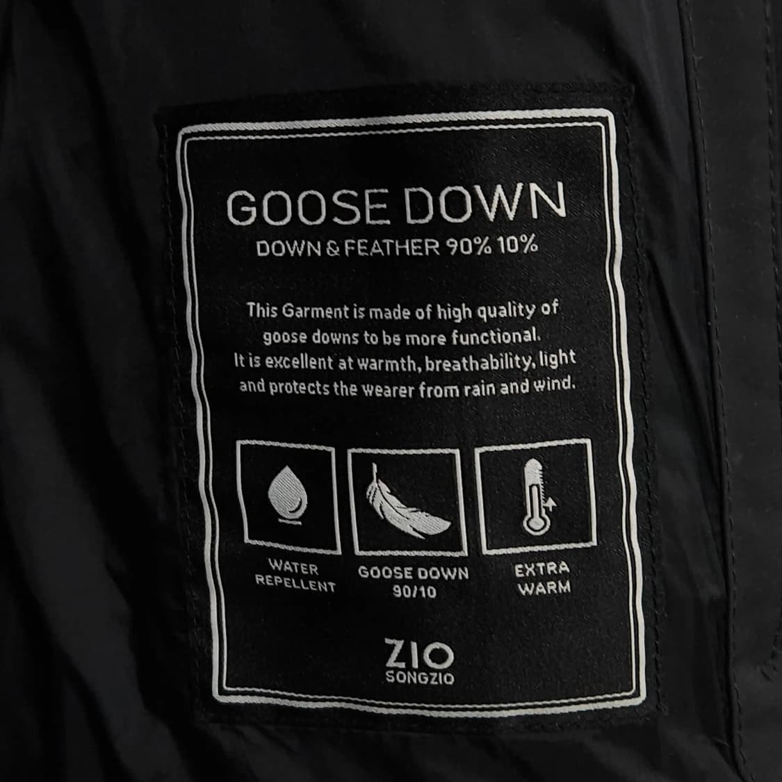 105)ZIOSONGZIO 지오송지오 헤비 구스다운 패딩 상품이미지7