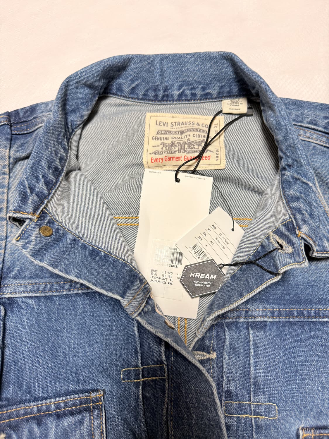 사카이 리바리스 데님 쟈켓 블루 상품이미지6