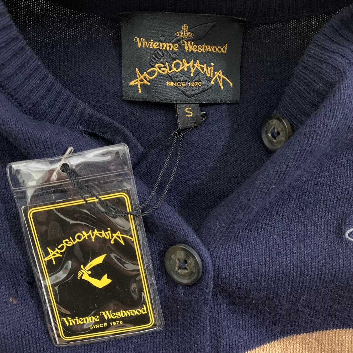 vivienne westwood 배색 니트 가디건 상품이미지8