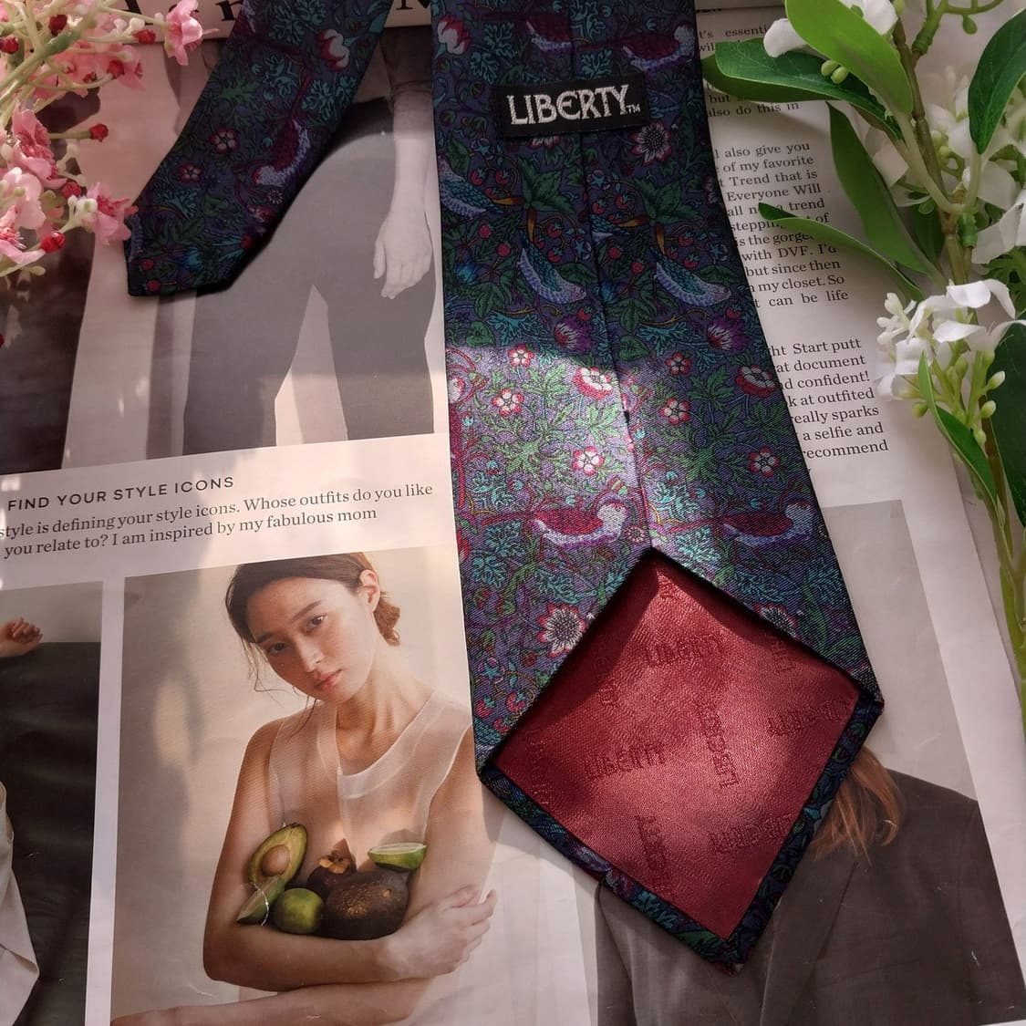 리버티 실크 그린 패턴 넥타이 9.2cm A+등급 K1716
 상품이미지9