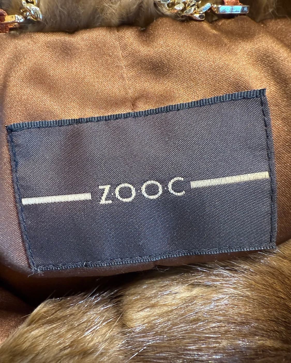 주크 브라운 머스크랫 크롭 퍼자켓 상품이미지8