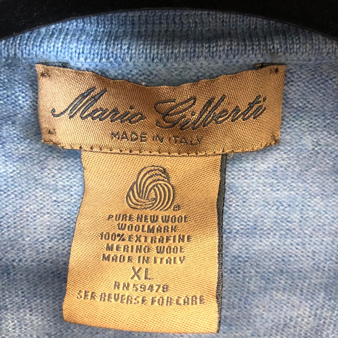 Mario Gilberti 이태리 퓨어울 니트카라티 XL 상품이미지5