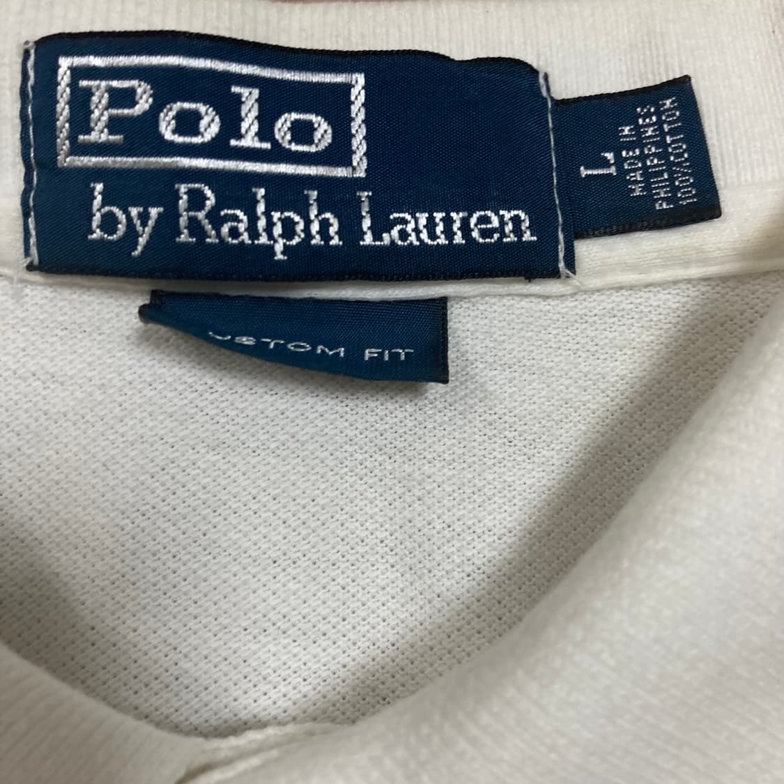 폴로 랄프로렌 스몰 포니 로고 화이트 카라 반팔티 상품이미지3