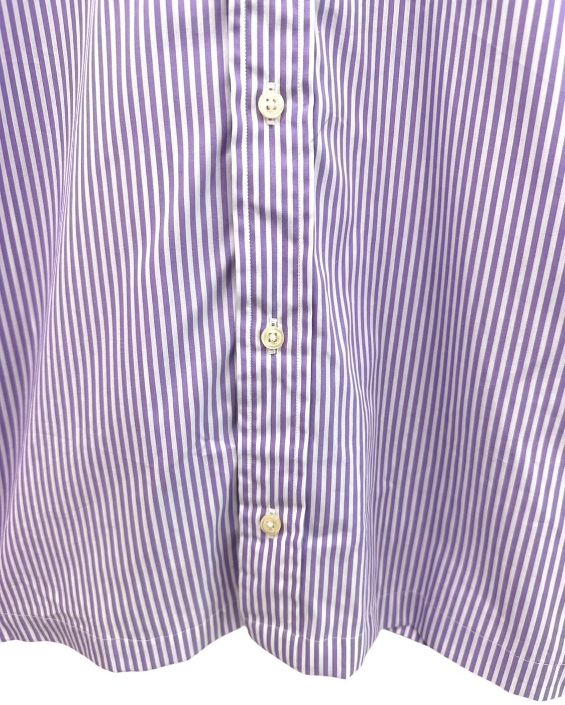 폴로 스트라이프 셔츠 퍼플&화이트 (XL~2XL)  상품이미지5