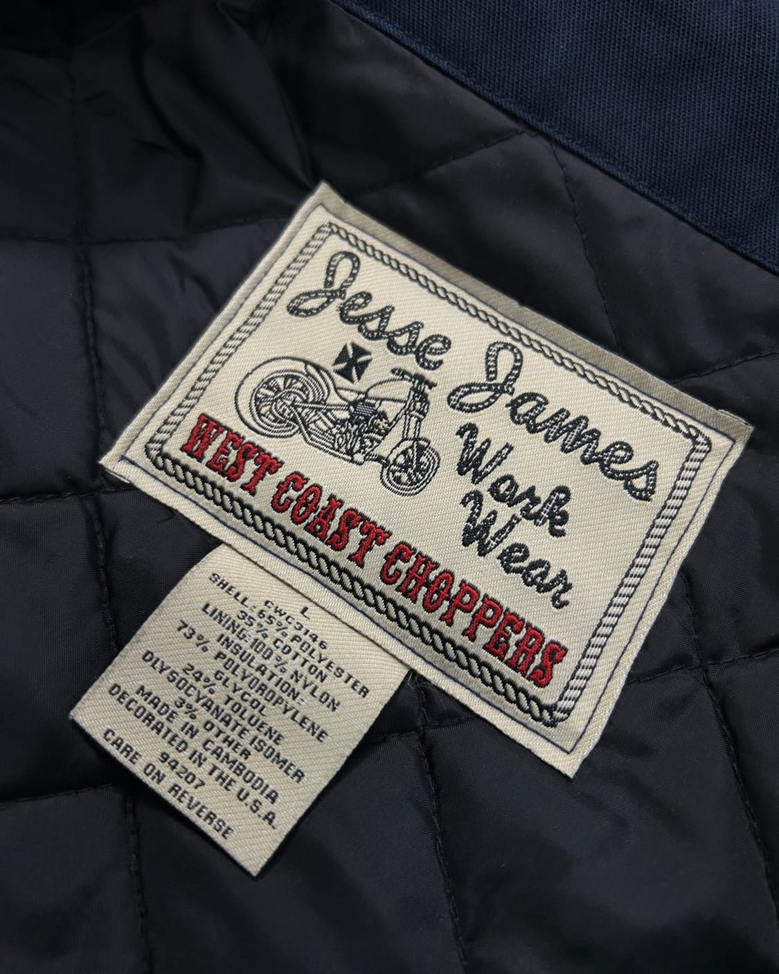 웨스트 코스트 챠퍼 90’s 네이비 워크자켓 상품이미지7