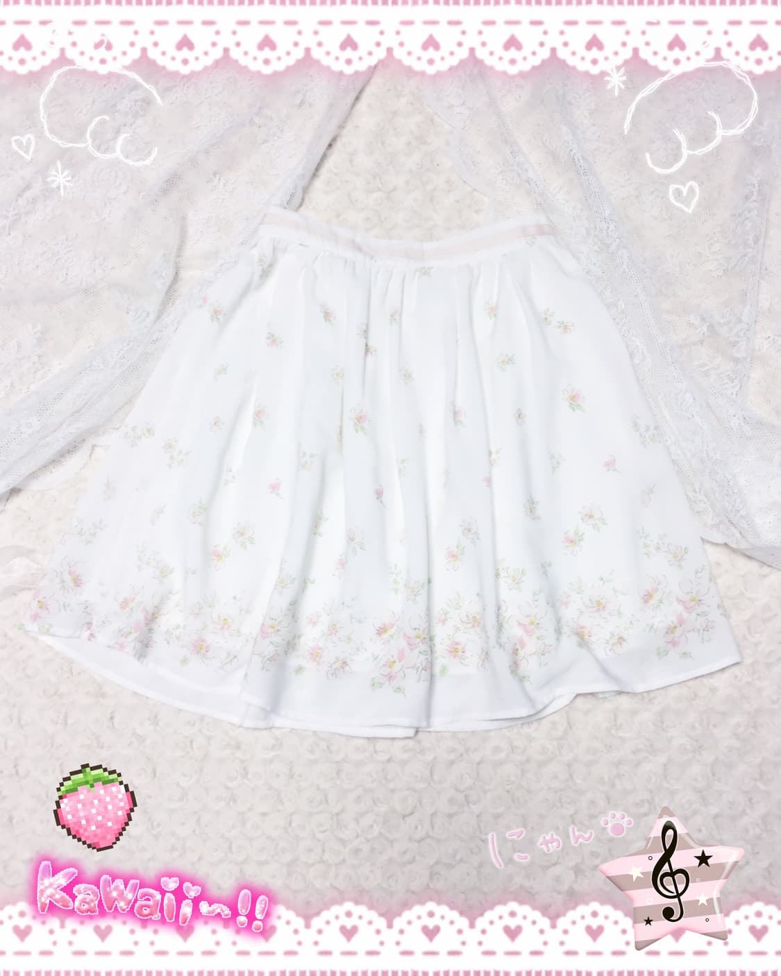 빈티지 로디스포토 꽃무늬 스커트 상품이미지1