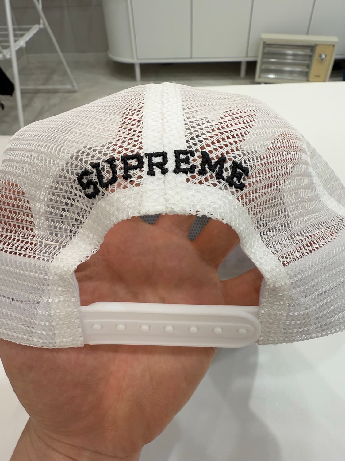 슈프림 테리 메쉬 5패널 볼캡 블루 상품이미지3