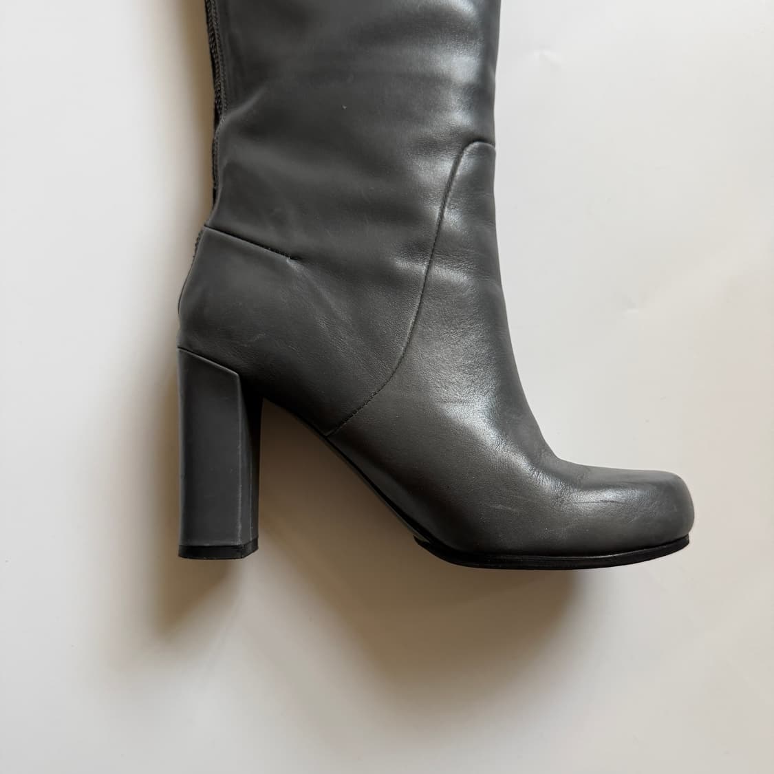 질샌더 그레이 레더 롱부츠 36 상품이미지8