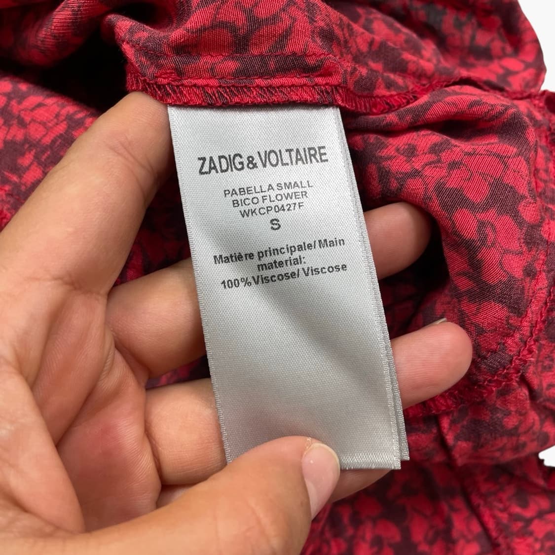 쟈딕앤볼테르 Zadig&Voltaire 레드 라벨라 드레스 롱 원피스 S 상품이미지5
