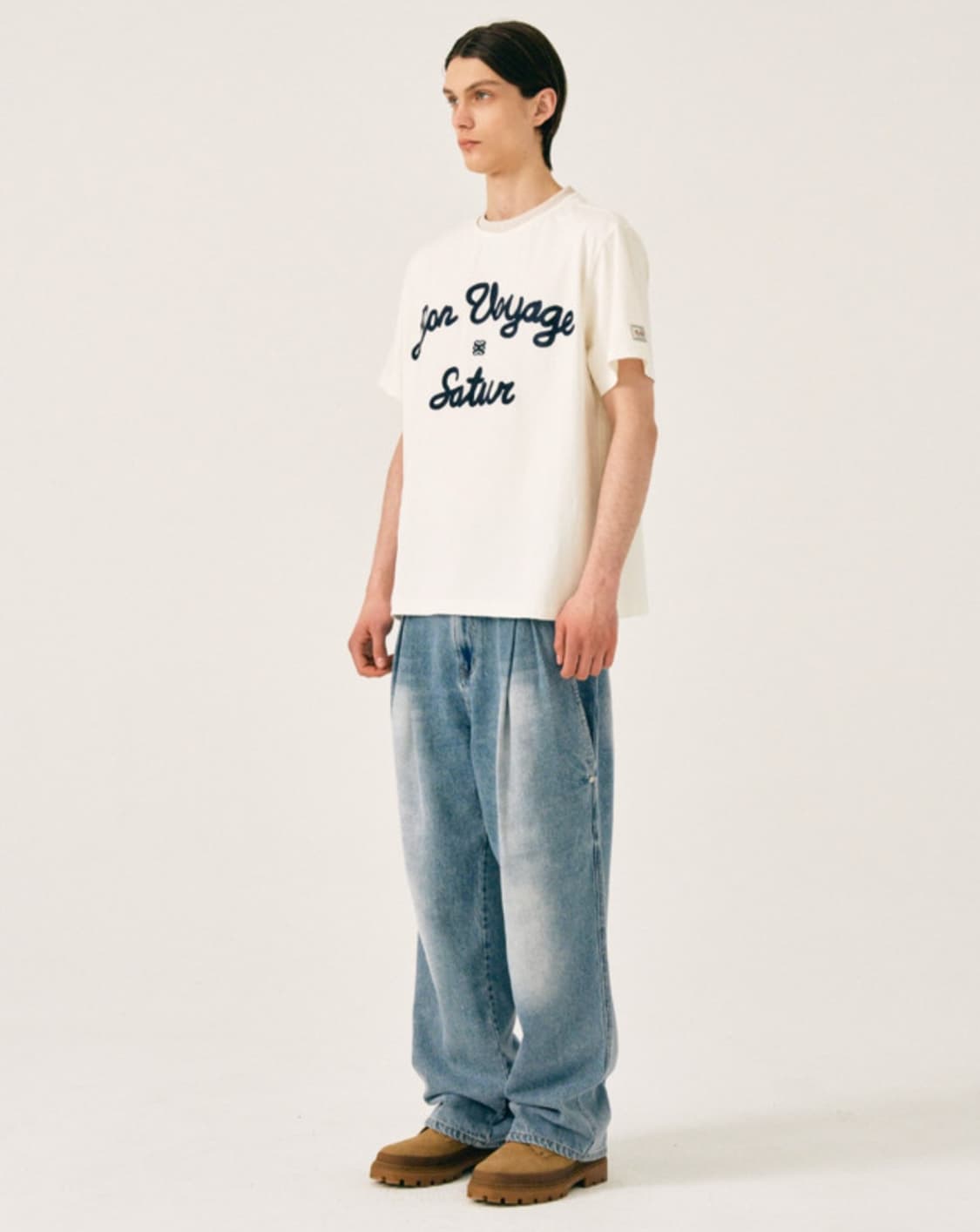 세터 반팔티 XL Satur Logo Voyage resort ivory 상품이미지4