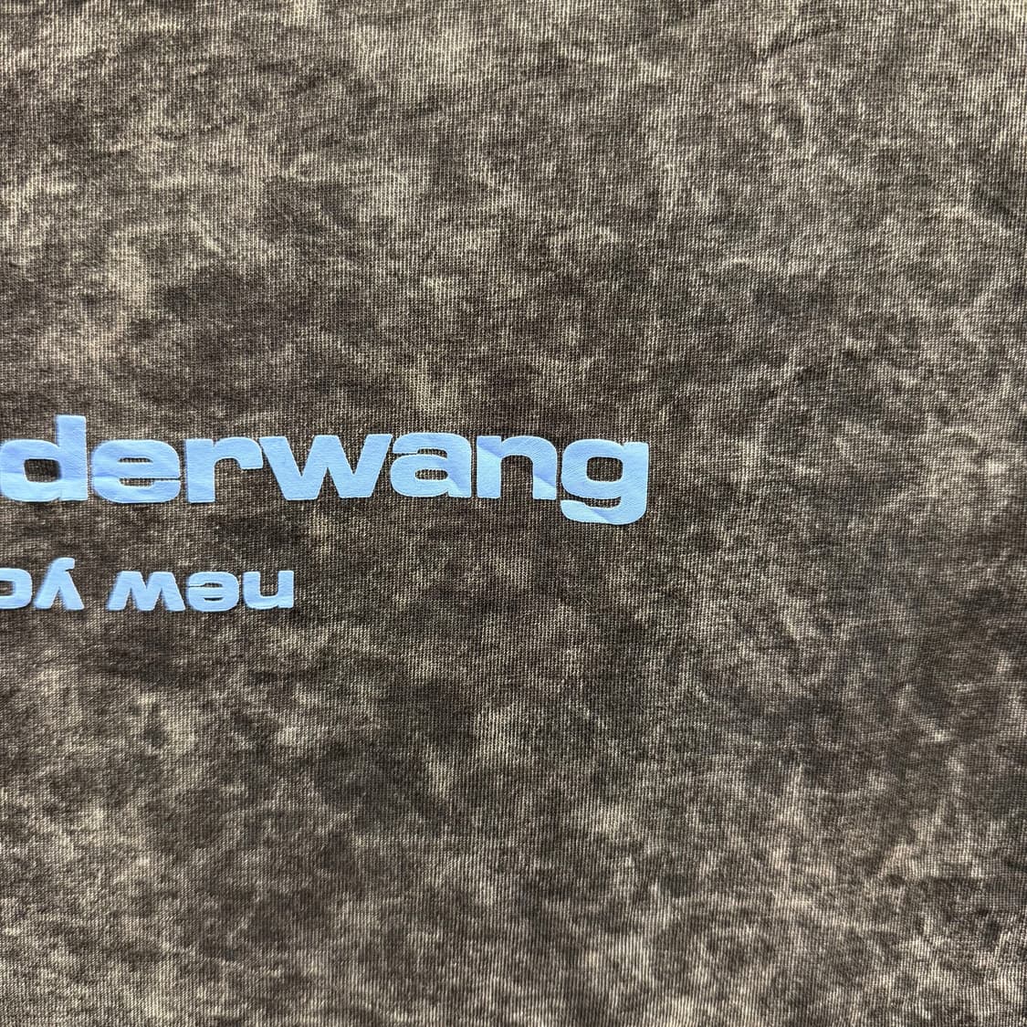 알렉산더왕 로고 프린트 애시드 워싱 반팔 티셔츠 스트릿 캐주얼 블랙 상품이미지6