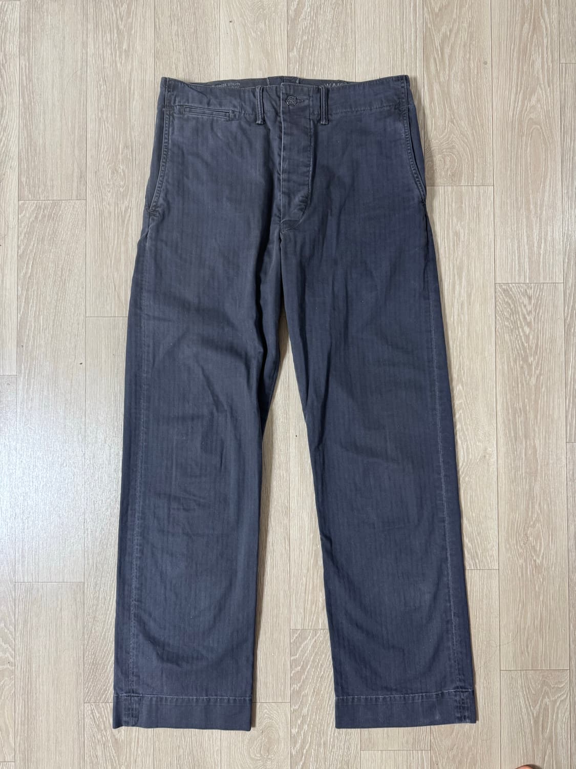 30/32 더블알엘 헤링본 필드 치노 블랙 상품이미지1