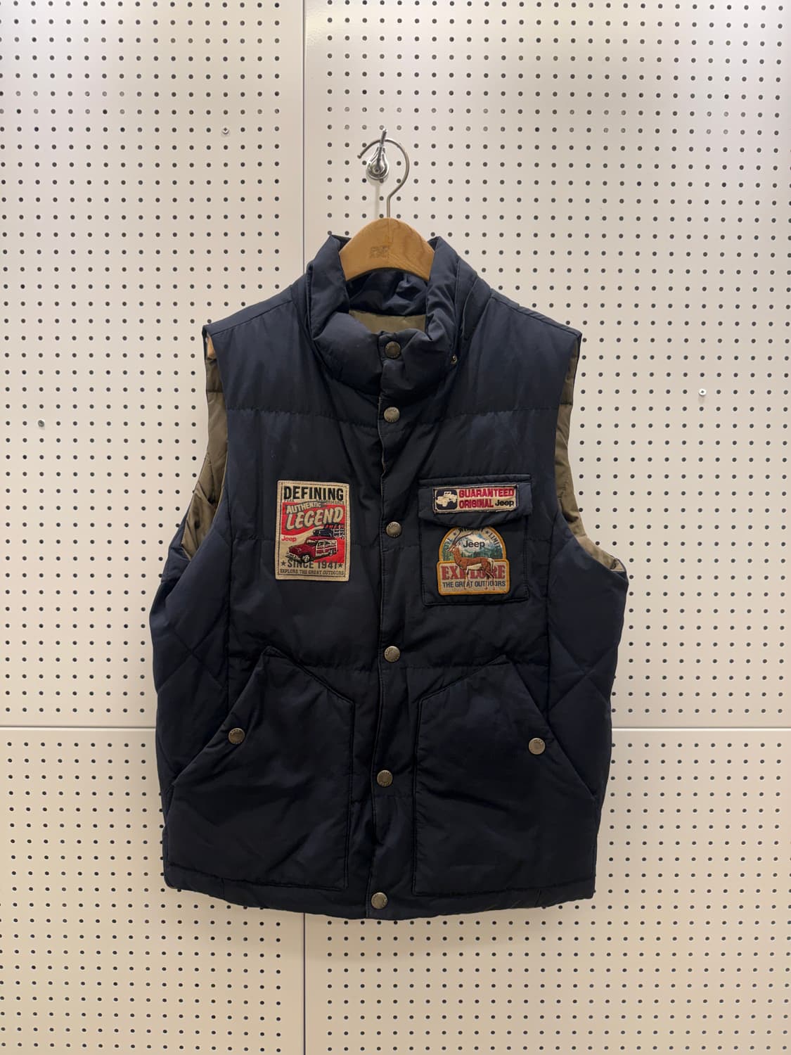 지프 리버시블 패치 덕다운 패딩 베스트 U653 상품이미지3