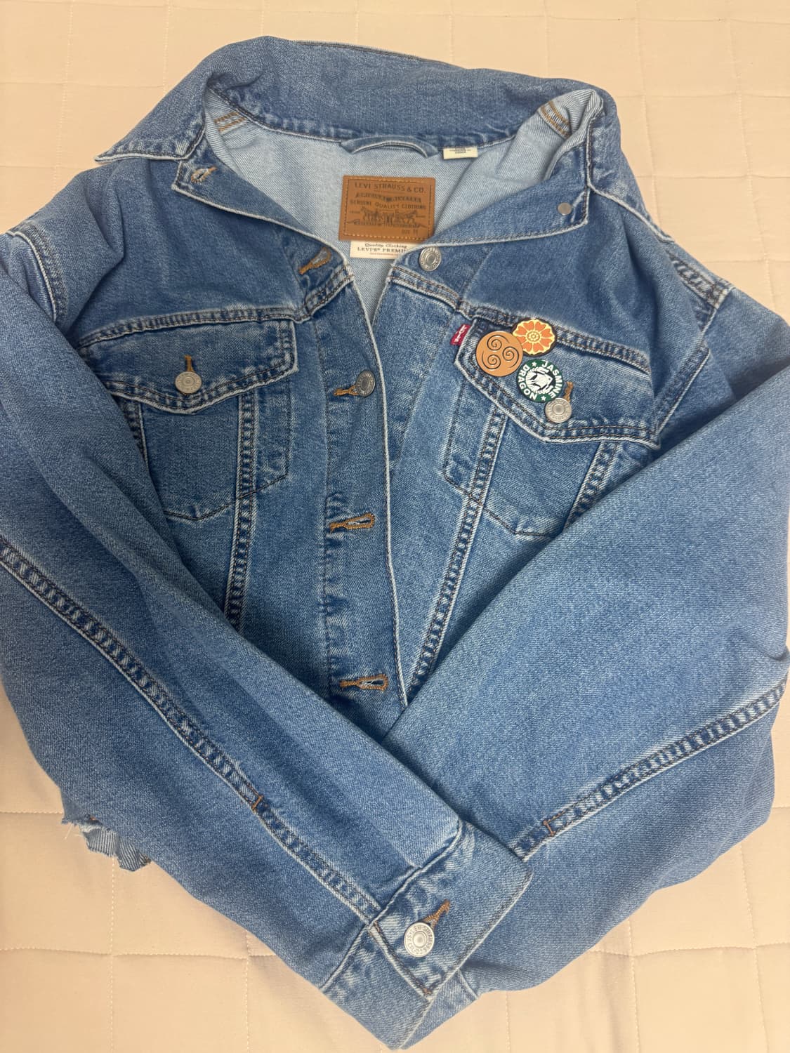 Levi’s 크롭 커스텀 데님 자켓(임채윤) 상품이미지2