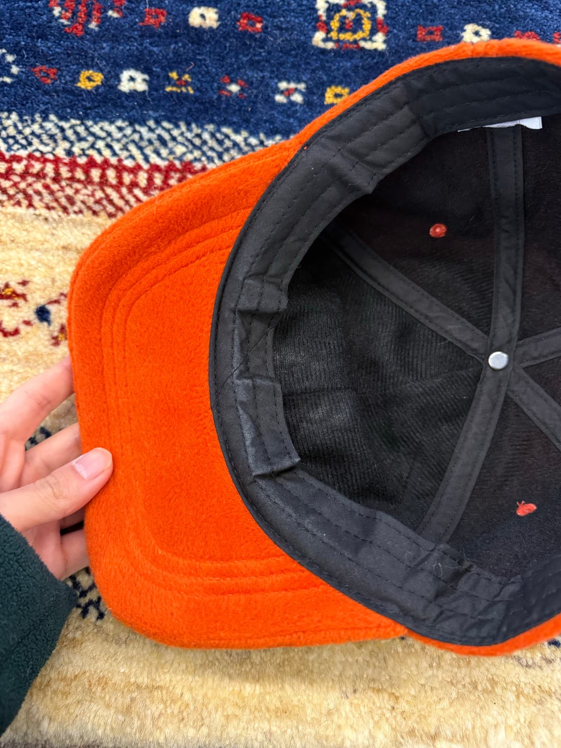 플리스 볼캡 오렌지 상품이미지5