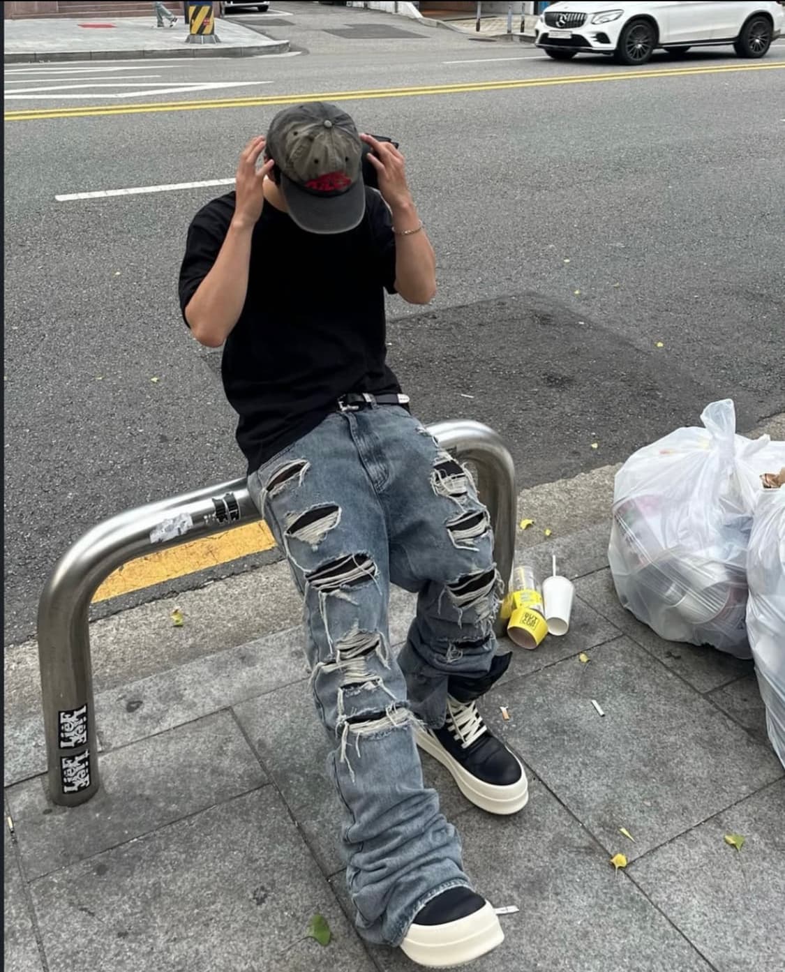 omo 디스트레스드 플레어진 상품이미지2
