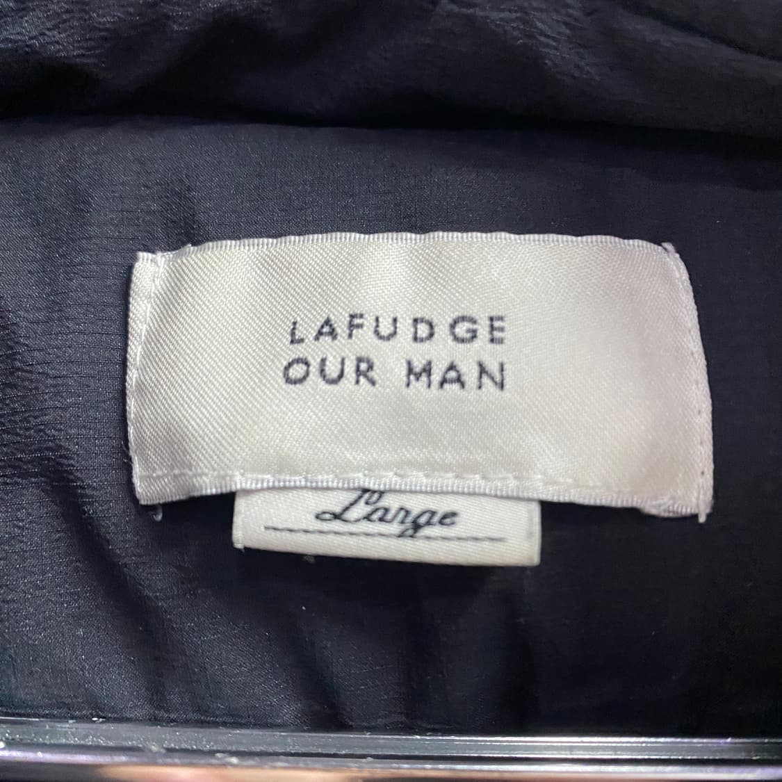 라퍼지 스토어 블랙 덕다운 패딩 B3691 상품이미지3