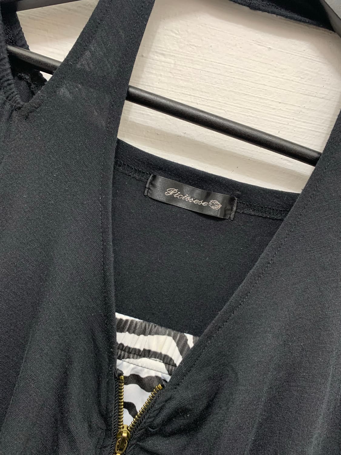 [Picissese] 갸루 큐빅 지퍼 미니 원피스 상품이미지5