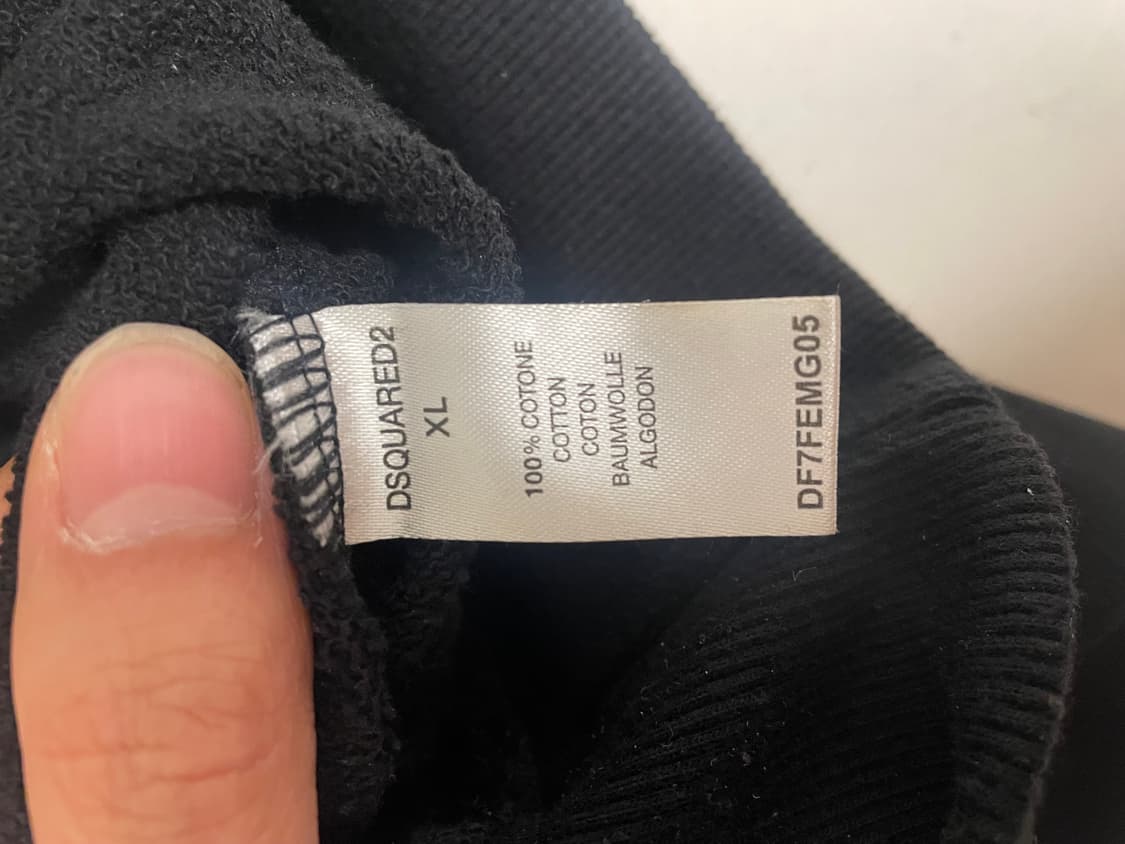 디스퀘어드2 블랙 맨투맨 XL 상품이미지3