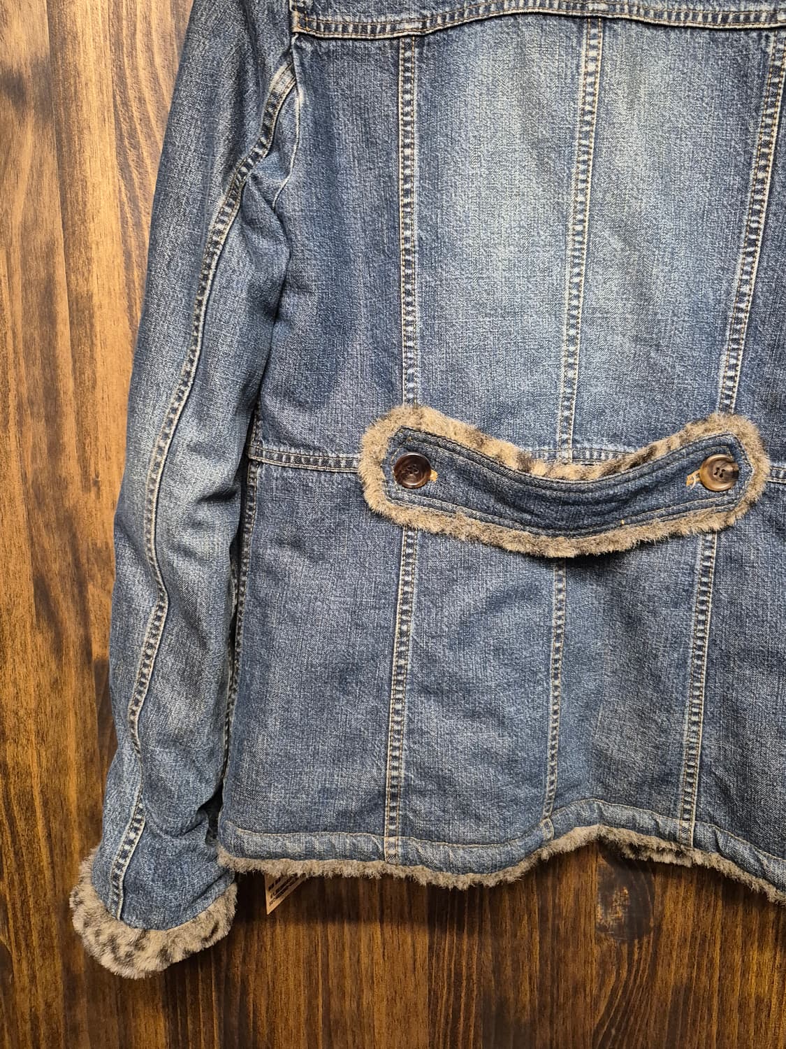LEOPARD FUR DENIM JACKET 상품이미지6