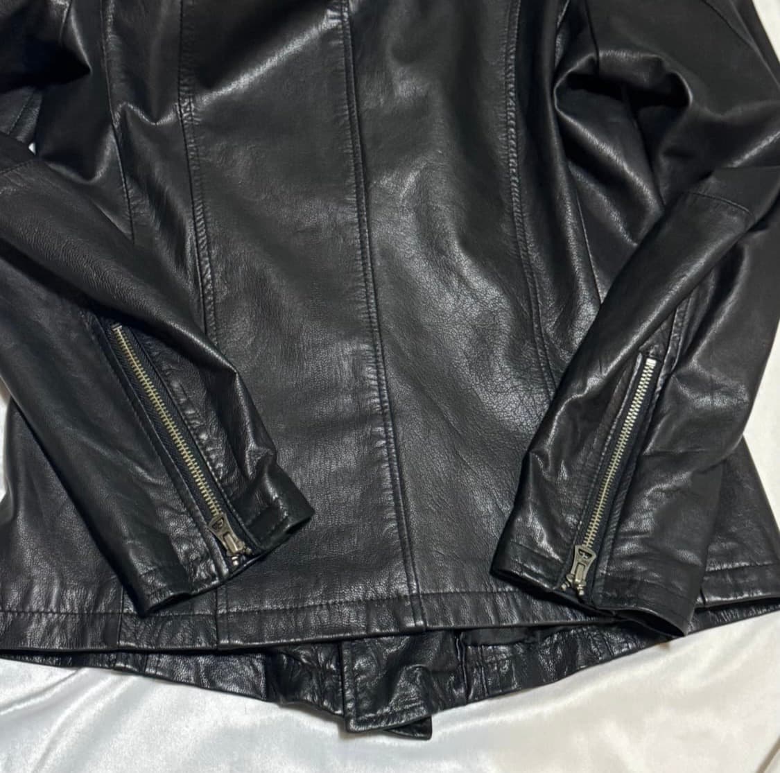 Tornado Mart 하이넥 고트스킨 후드 자켓 상품이미지6