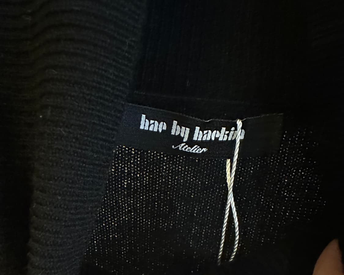 (25FW 새상품) 해바이해킴 버튼 업 니트 블랙 FREE 상품이미지4