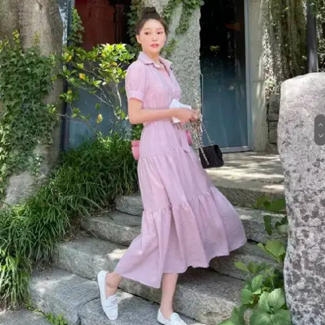 마리마켓(MARIE MARKET) 벨티드원피스 55-66 새상품 상품이미지3