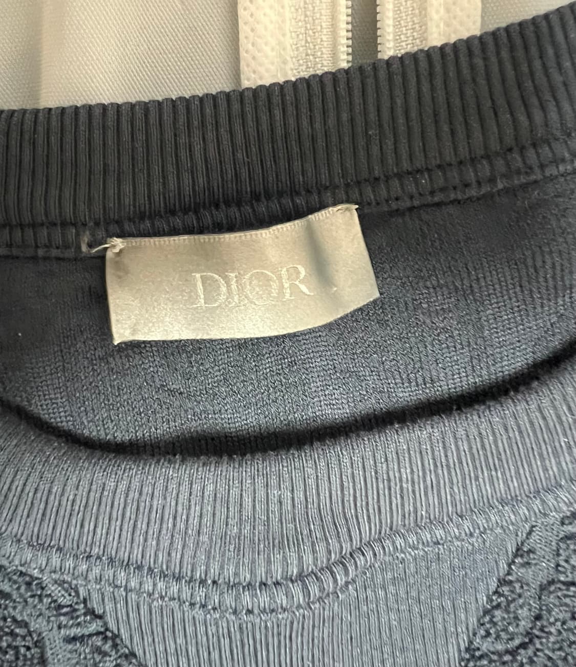 디올 오블리크 테리 반팔 티셔츠 네이비 L 상품이미지3