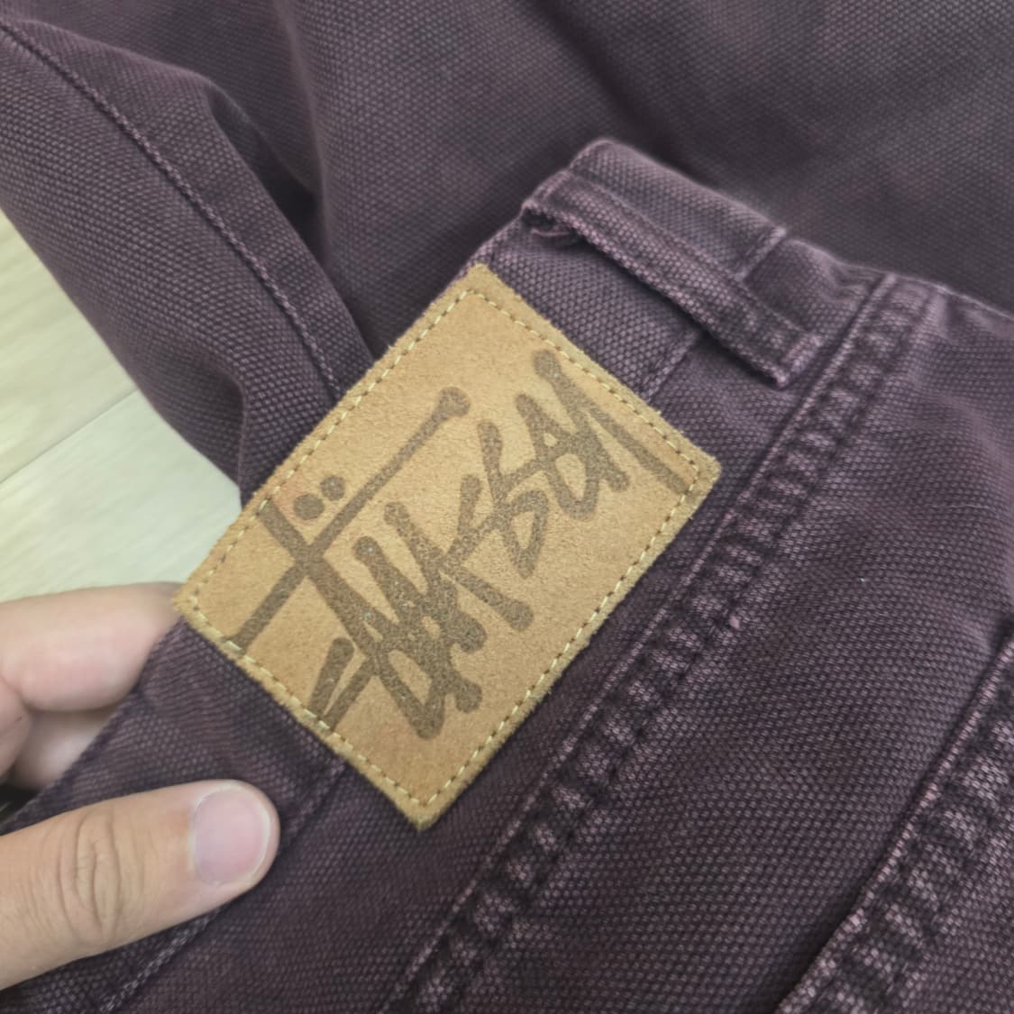 [32]스투시 빅올진 워시드 캔버스 데님 퍼플 상품이미지7