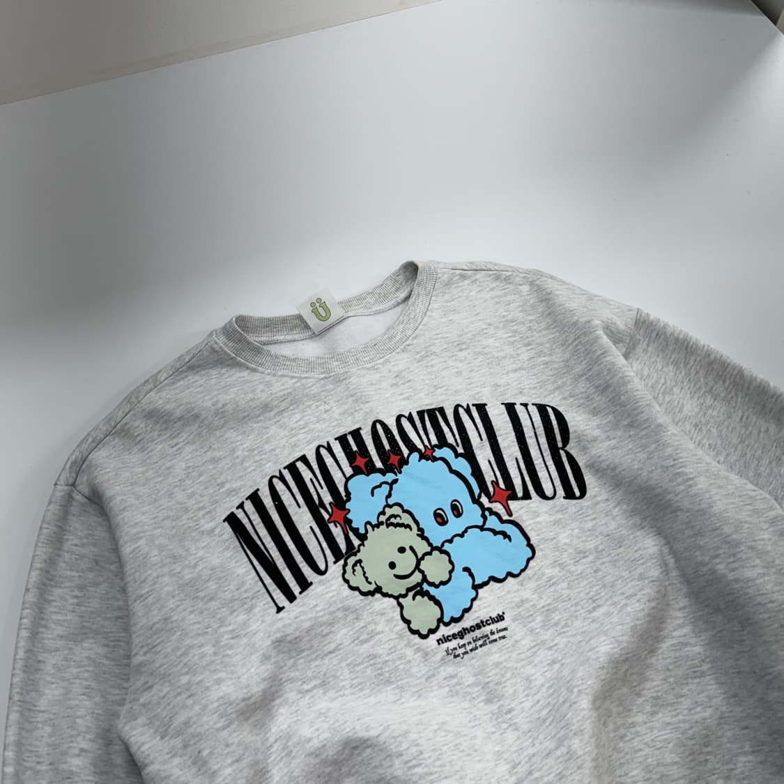 Nice ghost club 나이스코스트 클럽 멜란지 맨투맨  상품이미지4