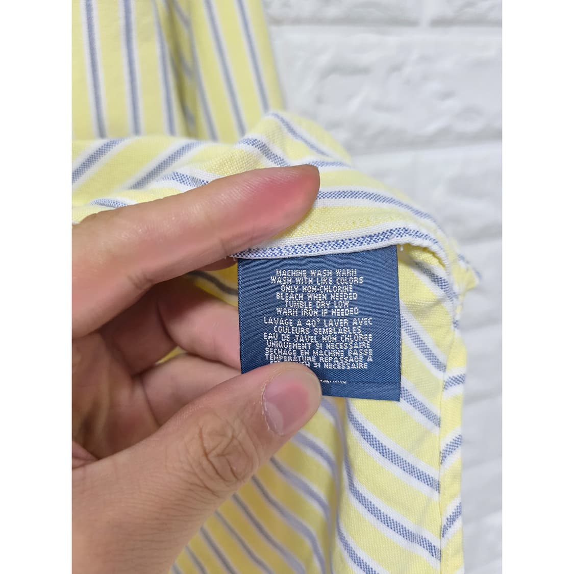 택포) 폴로 랄프로렌 스트라이프 셔츠 M 상품이미지3