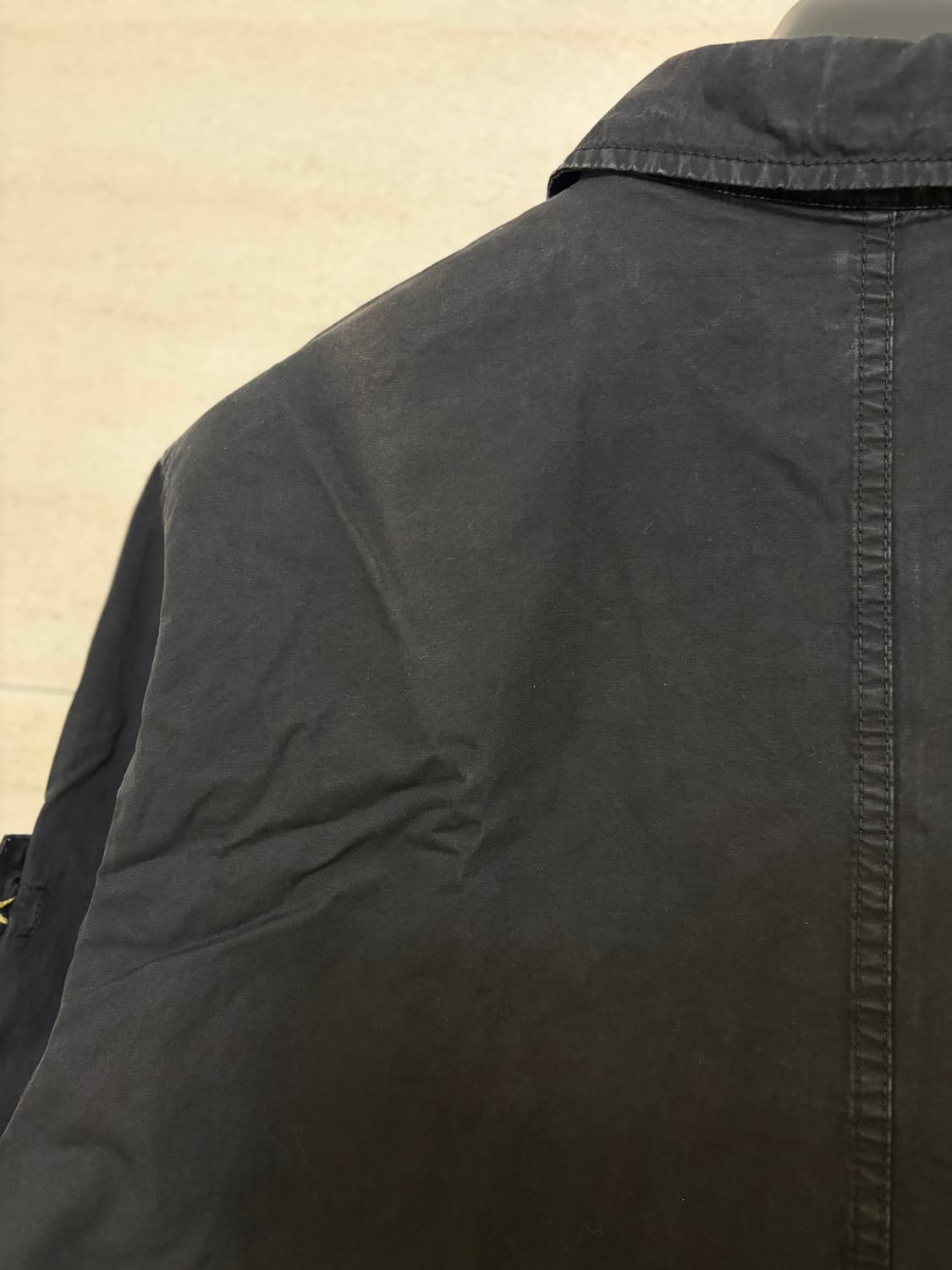 스톤아일랜드 올드이펙트 오버셔츠 블랙 상품이미지8