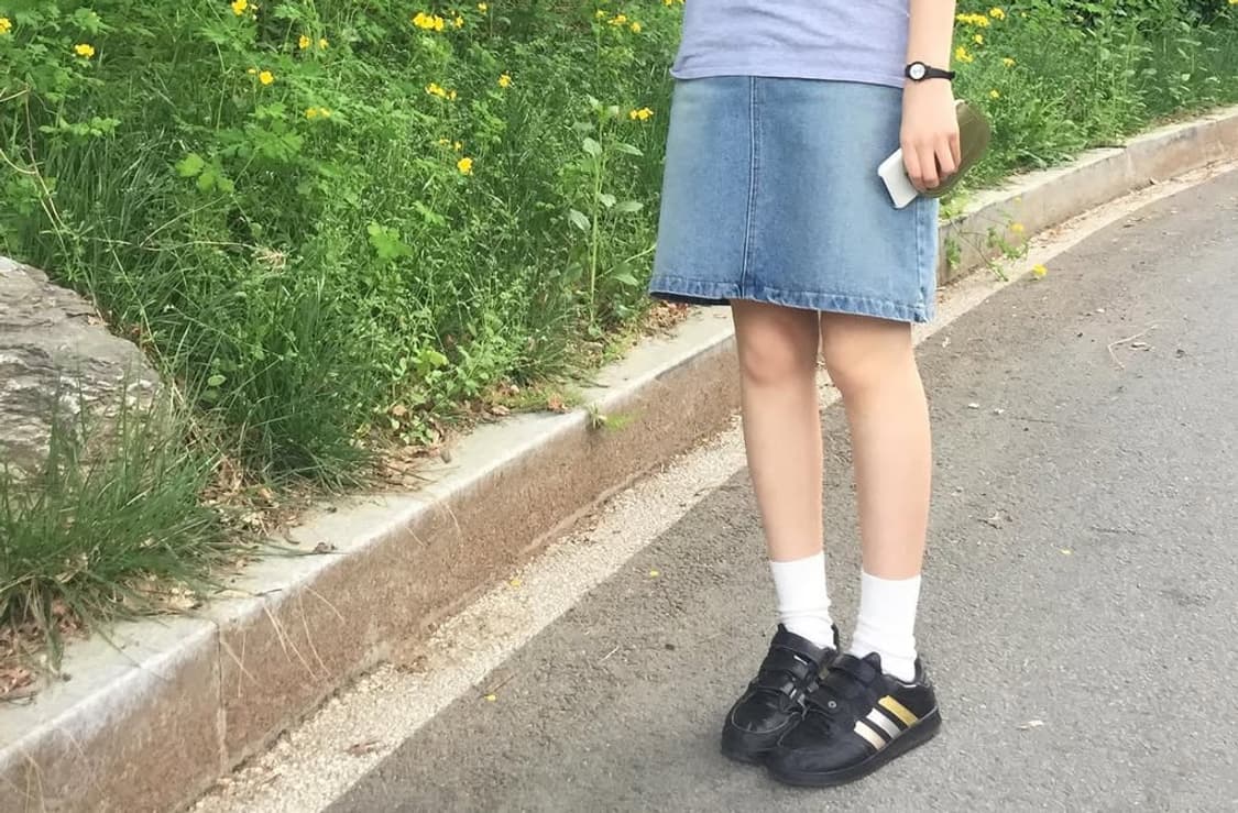 에프터먼데이 데님미디스커트 상품이미지2