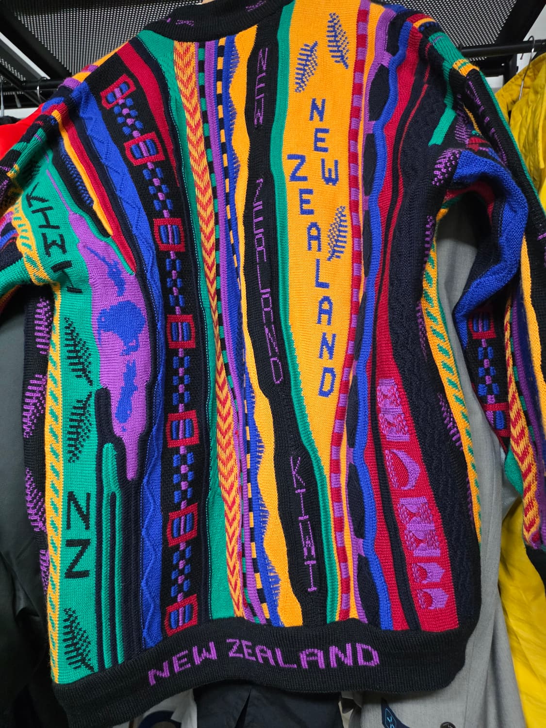 Coogi 스타일 울 가디건 뉴질랜드 상품이미지4