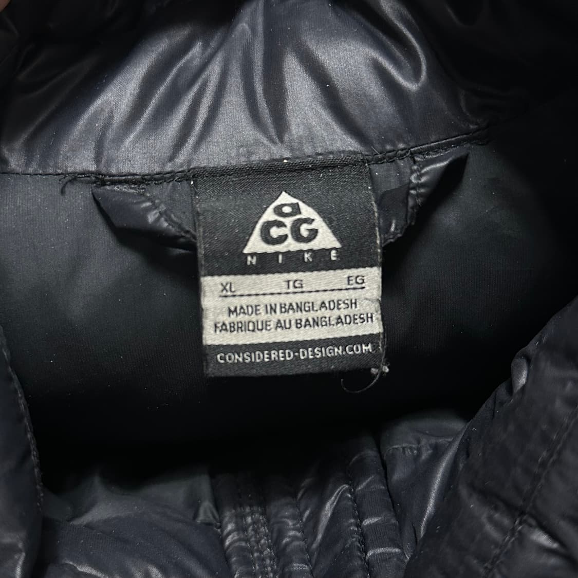 XL 나이키 acg 구스다운 유광 패딩 베스트 상품이미지4