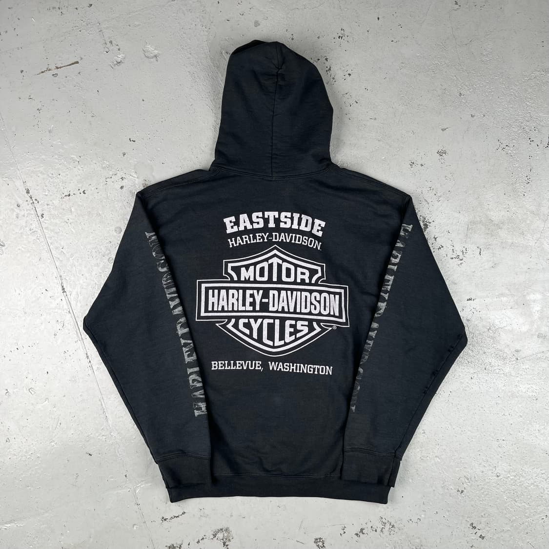 빈티지 할리데이비슨 스컬 후드 상품이미지2