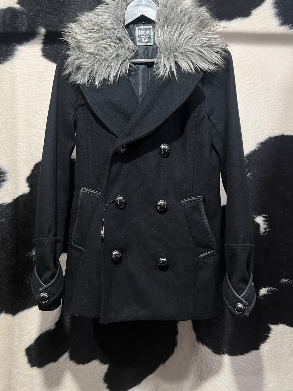 Haute 카라 퍼 코트 상품이미지2