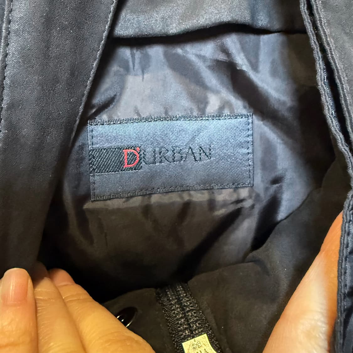 JPN VINTAGE 미니멀 풀집업 레인코트 파카 몰스킨 디테일 블랙 상품이미지6