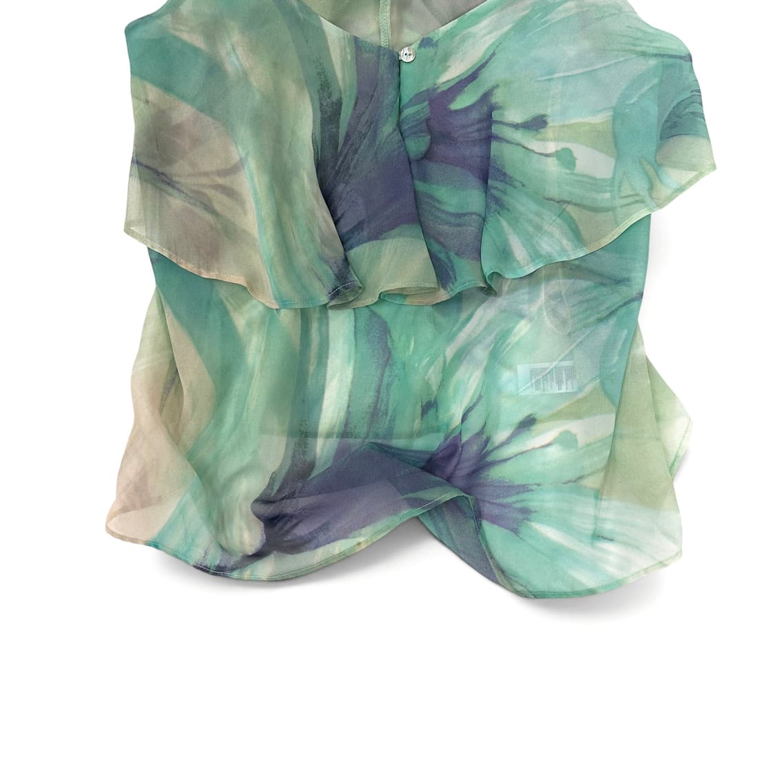 Emerald Floral Frill Sleeveless Top 상품이미지4