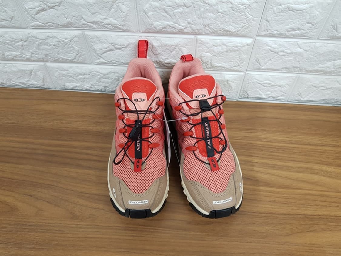 살로몬 운동화 여성250 미착용(ACS+OG 내츄럴 쇼트브레드 포피 레드 상품이미지1