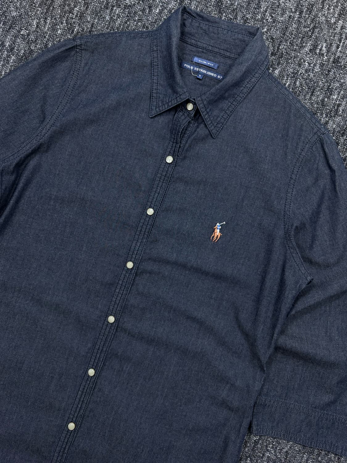 폴로 슬림핏 데님 원피스 상품이미지6