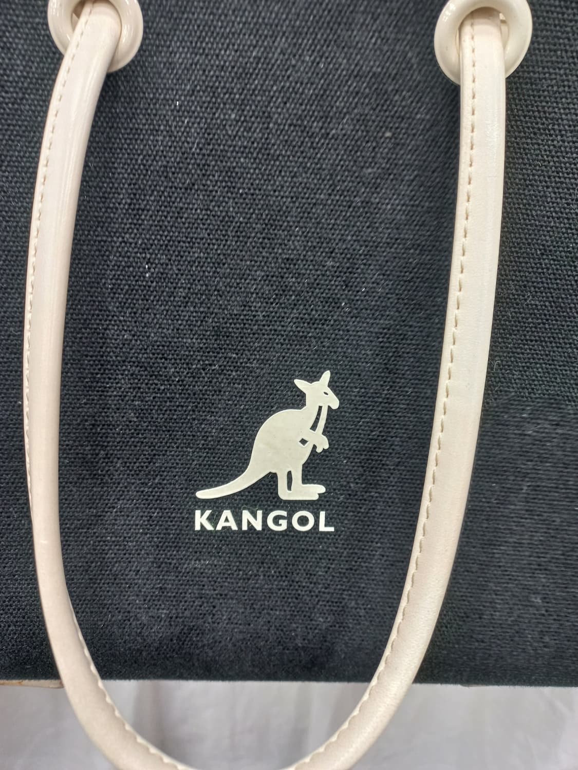 캉골 듀오 캔버스 토트백 (블랙) 상품이미지1