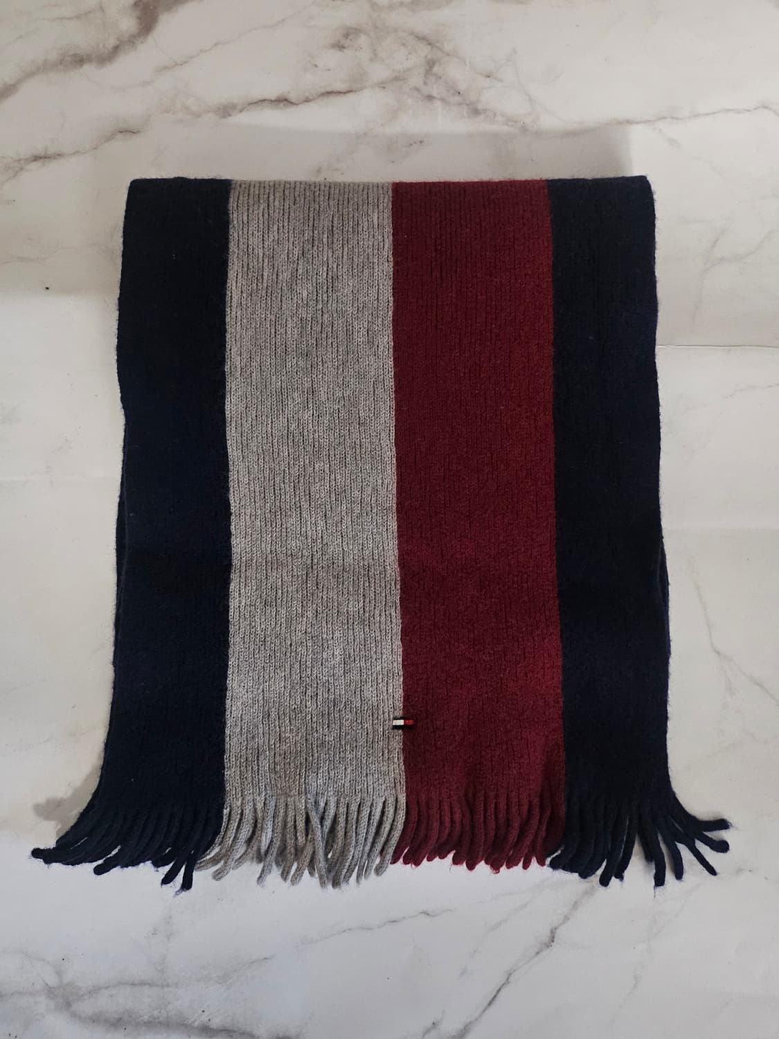 토미힐피거 정품 스트라이프 머플러 독일제 정품택O 상품이미지3