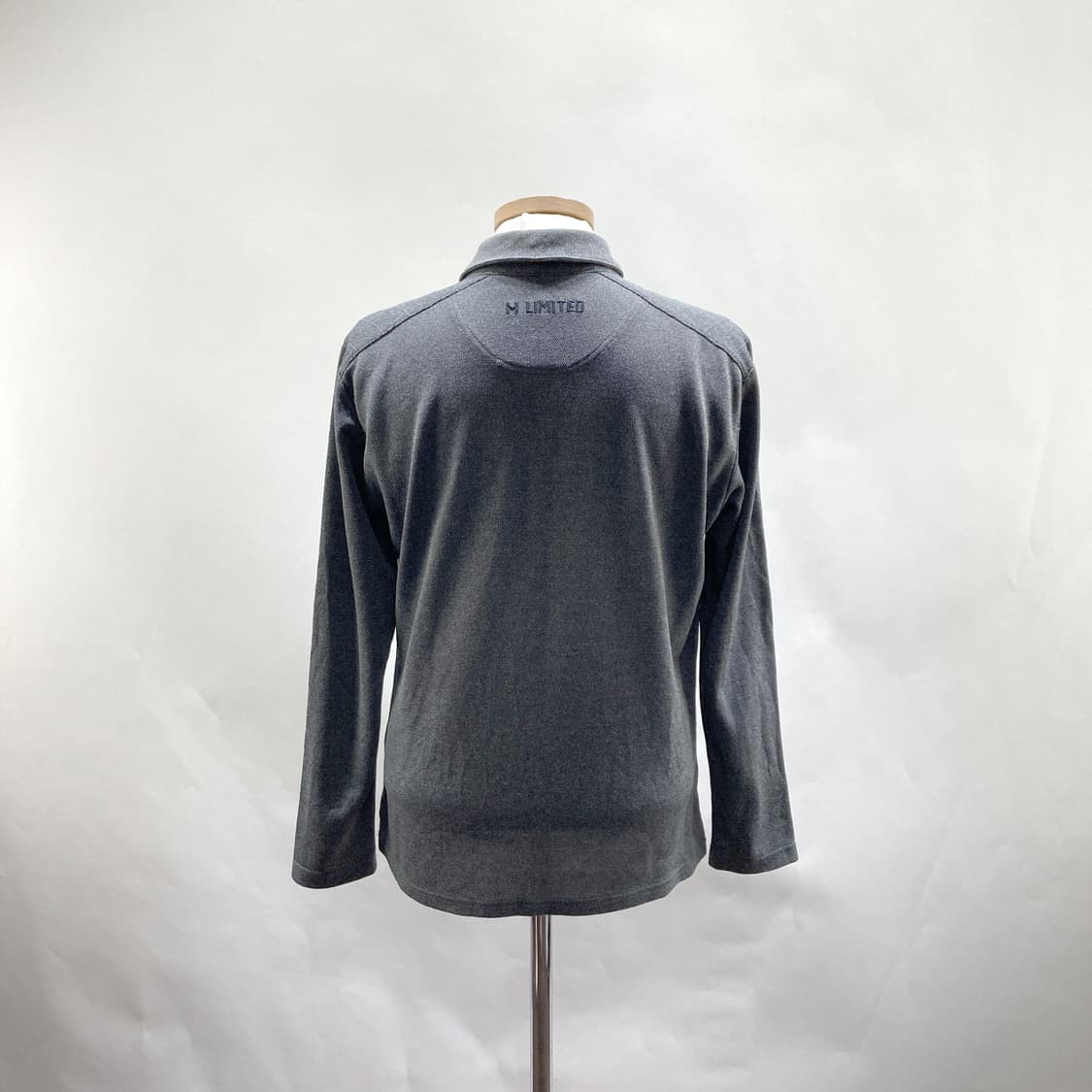 엠리밋 남성카라긴팔티셔츠 그레이 95  상품이미지3