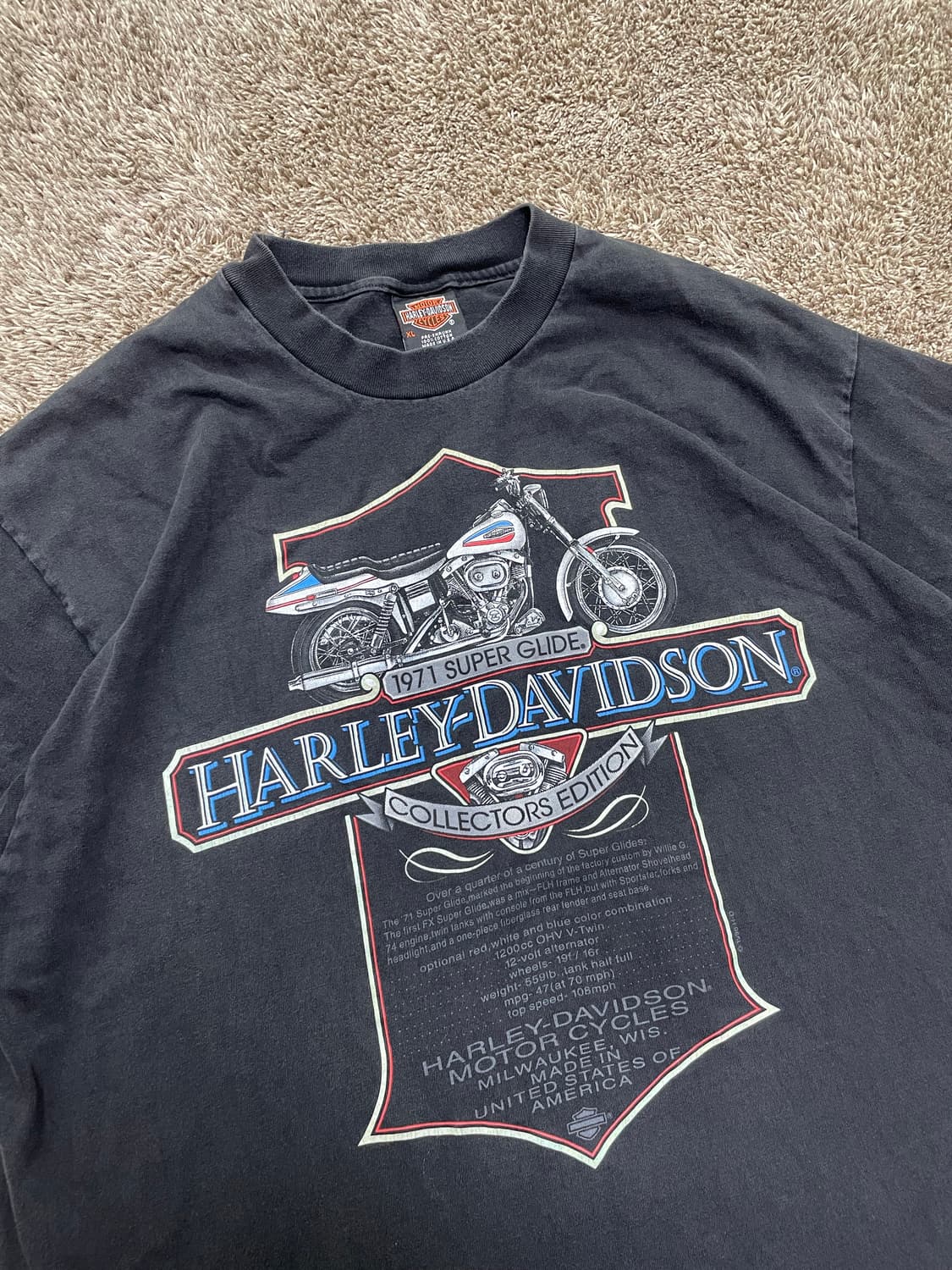 90s harley tee 할리데이비슨 티셔츠 상품이미지1